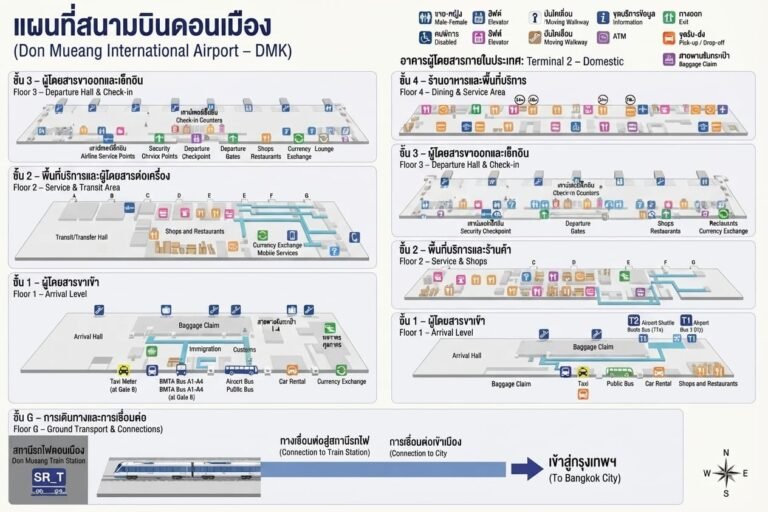 แผนที่สนามบินดอนเมือง